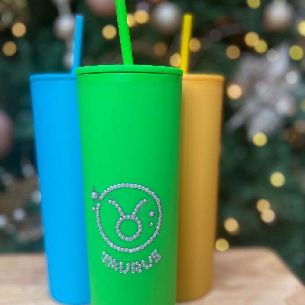 Taurus Zodiac Tumbler - Green